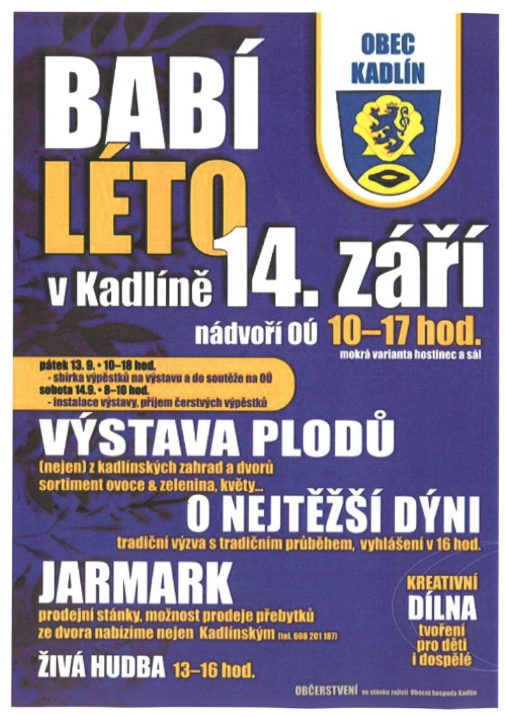 babí leto kadlín