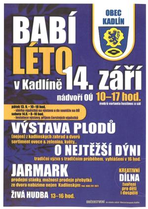 babí leto kadlín