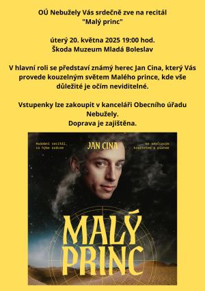 Recitál Malý princ - Jan Cína - Muzeum Škoda MB